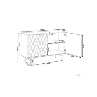 Beliani Commode en MDF Rétro ADANTE  