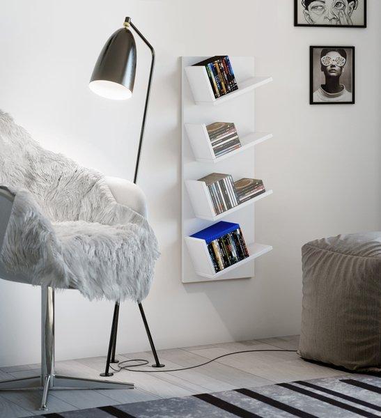 VCM Holzregal hängend | platzsparendes Regal | Maße: H. 90 x B. 33 x T. 16 cm | Elegantes Regal hängend | Aufbewahrungsregal | Bücherregal | Wandboard -  