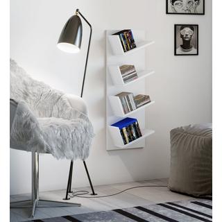 VCM Holzregal hängend | platzsparendes Regal | Maße: H. 90 x B. 33 x T. 16 cm | Elegantes Regal hängend | Aufbewahrungsregal | Bücherregal | Wandboard -  