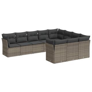 VidaXL set divano da giardino Polirattan  