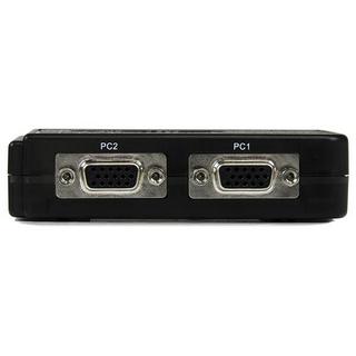 STARTECH  StarTech.com Switch KVM a 2 porte VGA USB con audio e cavi - Commutatore VGA USB a doppia porta 