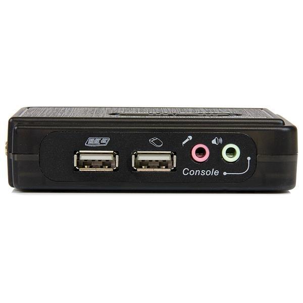 STARTECH  StarTech.com Switch KVM a 2 porte VGA USB con audio e cavi - Commutatore VGA USB a doppia porta 