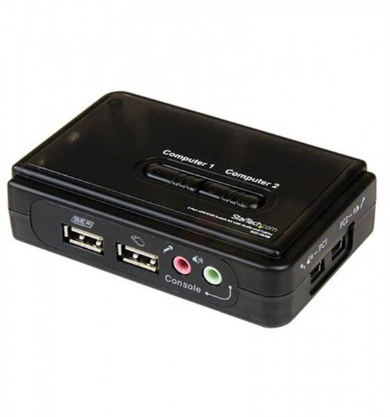 STARTECH  2 PORT USB KVM SWITCH W/ AUDIO 