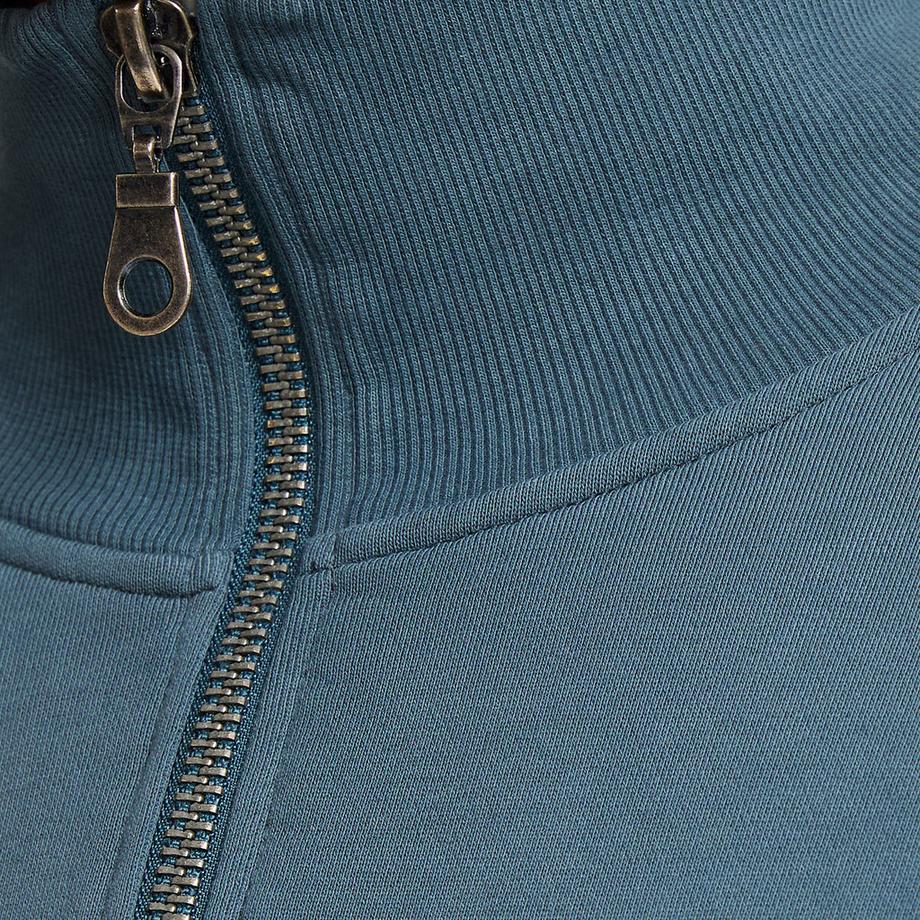 La Redoute Collections Sweatshirt mit Troyerkragen und Reissverschluss  