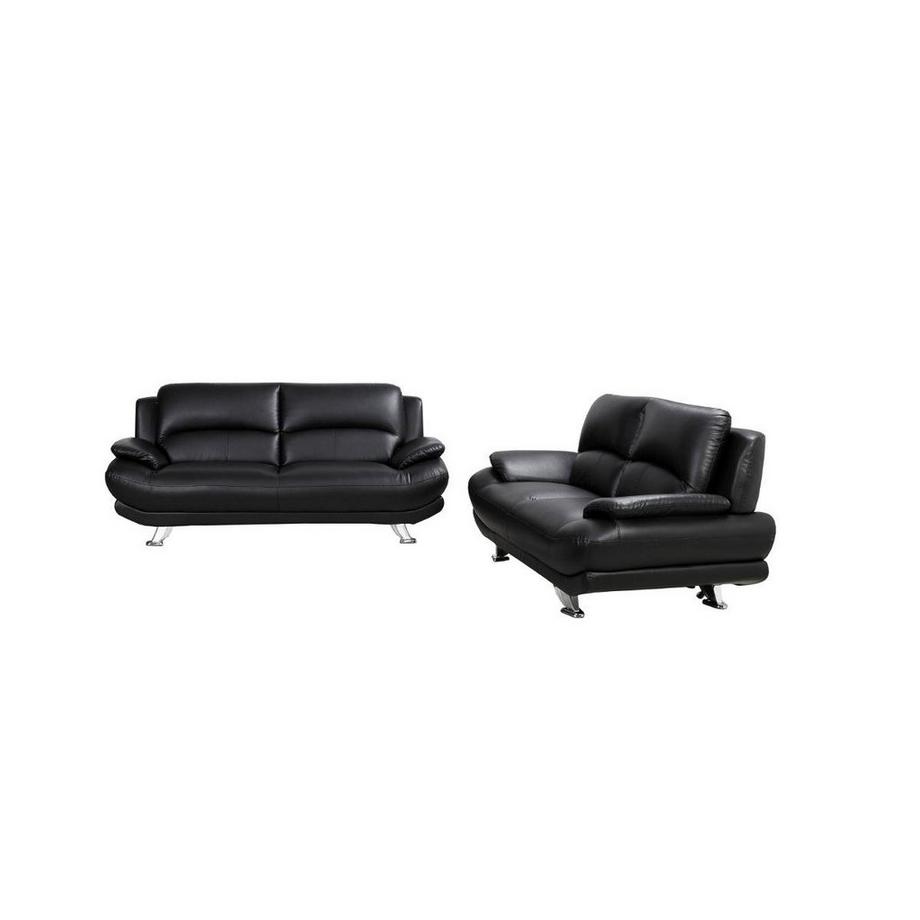 Vente-unique Canapé 3+2 places en simili MUSKO  