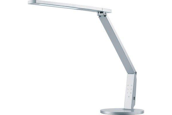 Hansa Lampada a LED da scrivania VARIO PLUS, altezza 540 mm, argento.  