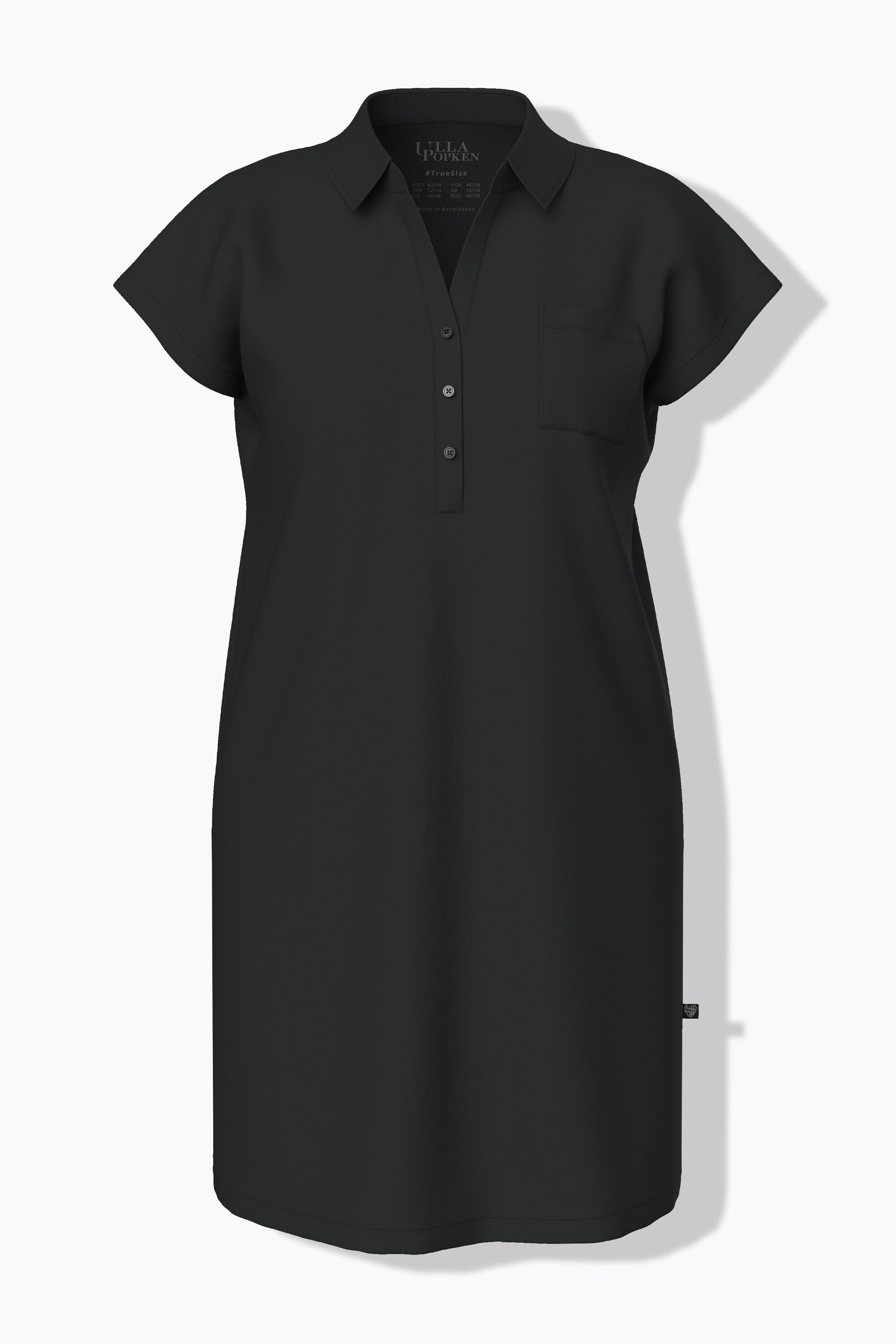 Ulla Popken Camicia da notte oversize collo a camicia scollo a V mezze maniche  