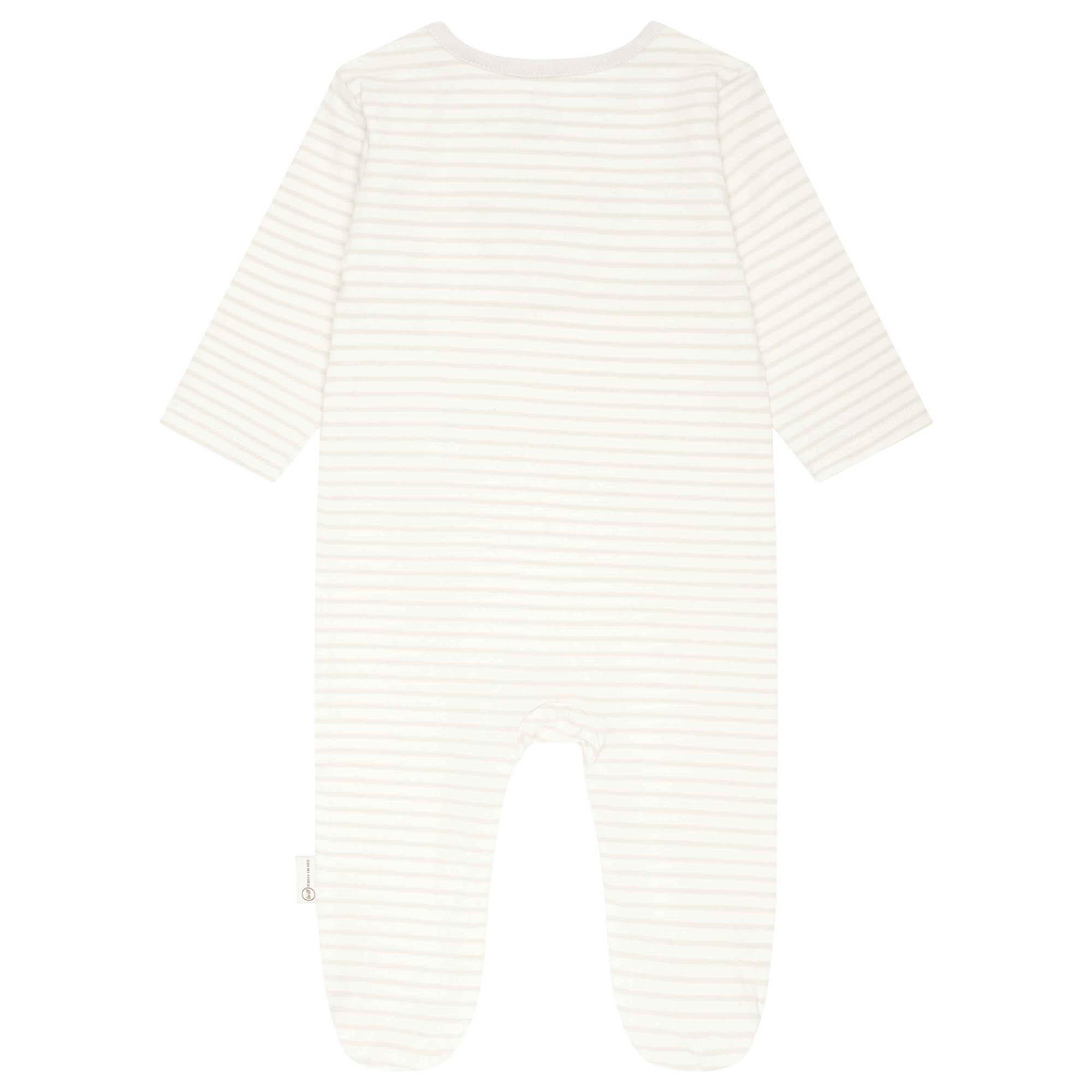 Steiff Bequem sitzender gestreifter Strampler  