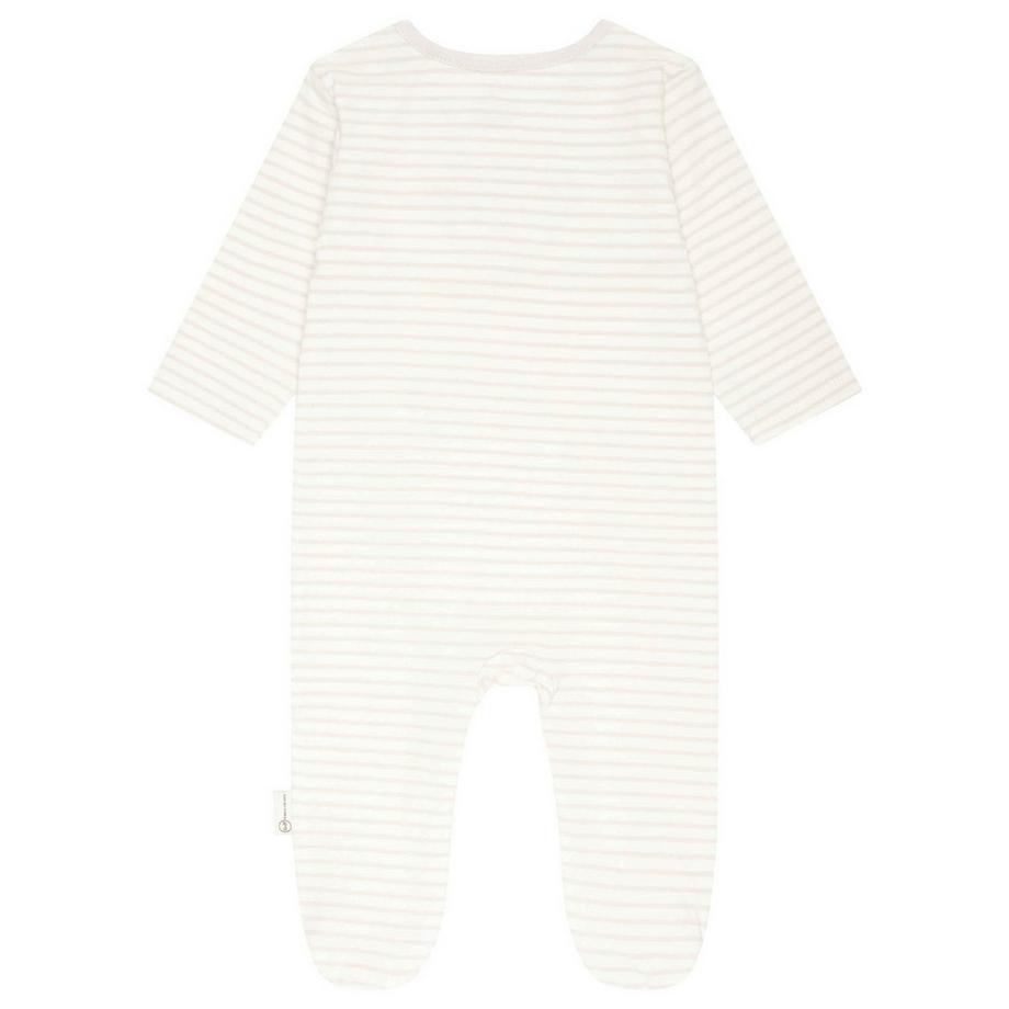 Steiff Bequem sitzender gestreifter Strampler  