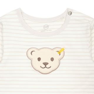 Steiff Bequem sitzender gestreifter Strampler  