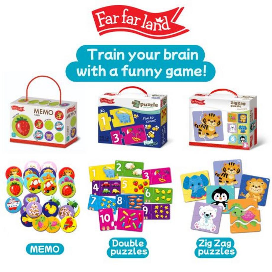 Montessori  Puzzle Montessori Outline Animaux, multicolore, favorise la motricité fine et la logique 