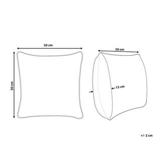 Beliani Dekokissen aus Baumwolle Modern OUJDA  