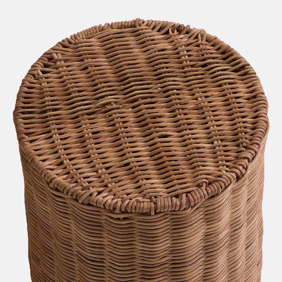 La Redoute Intérieurs 2er-Set Beistelltische aus Rattan mit Girlanden  