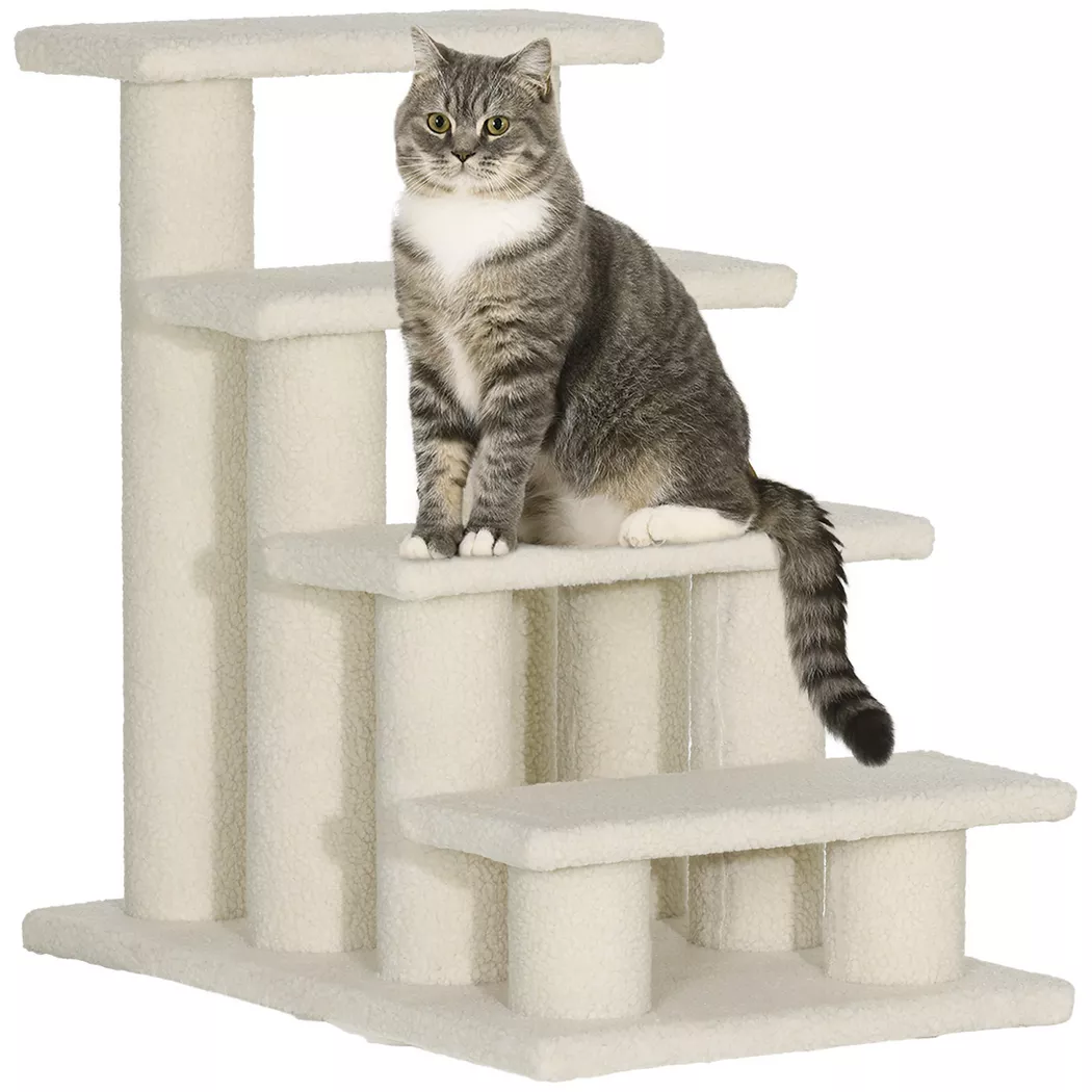PawHut - Kratzbaum, One Size, Weiss