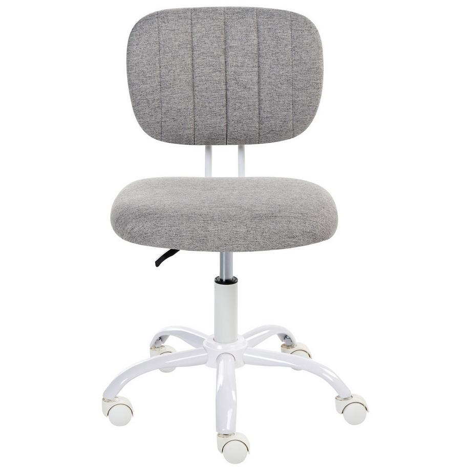 Beliani Sedia da scrivania en Tessuto Moderno BUBBLY  
