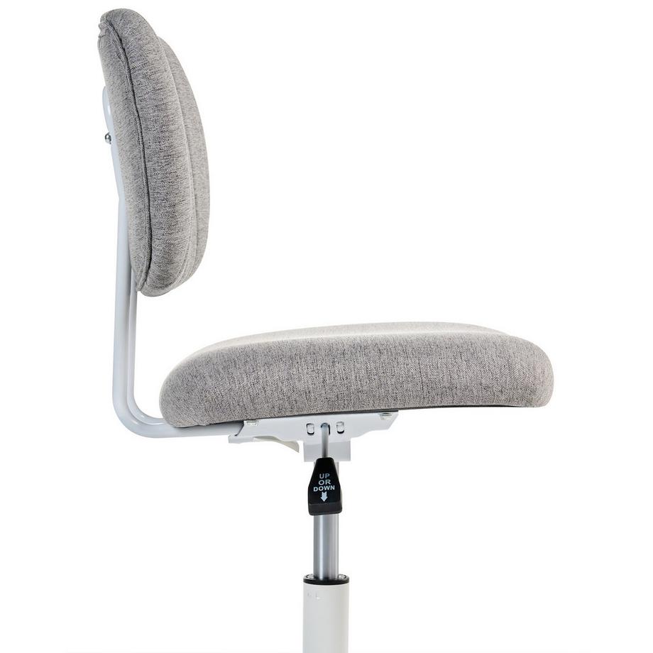 Beliani Sedia da scrivania en Tessuto Moderno BUBBLY  