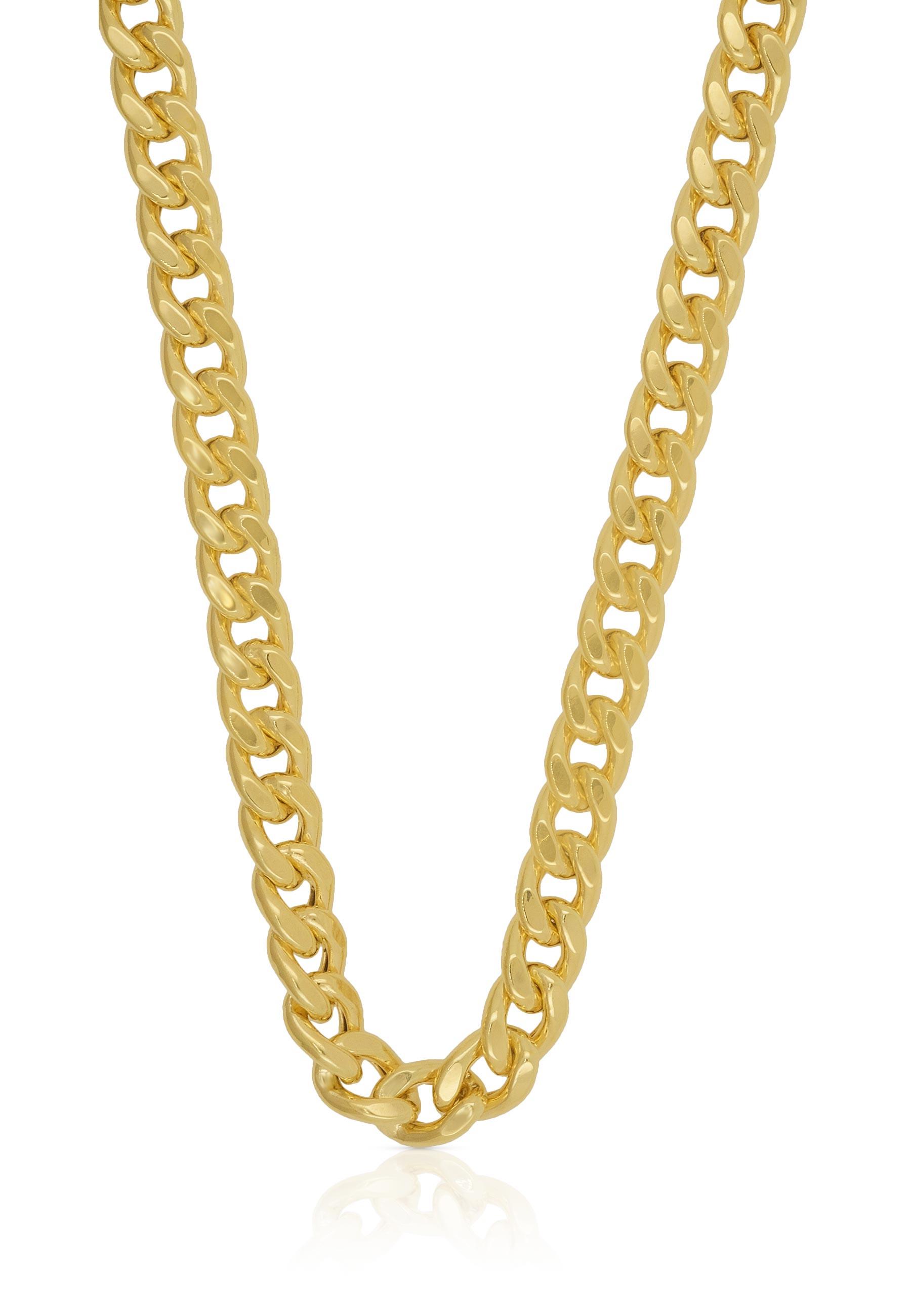 MUAU Schmuck  Collier Panzer Gelbgold 750, 6mm, 50cm 