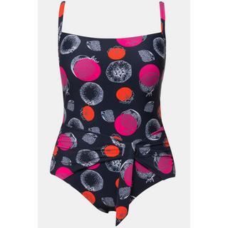 Ulla Popken Maillot de bain Pois Grenades Bonnets Souples Style Cache-cœur  