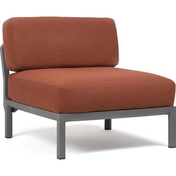 Élément central de salon de jardin Maximo gris rouge