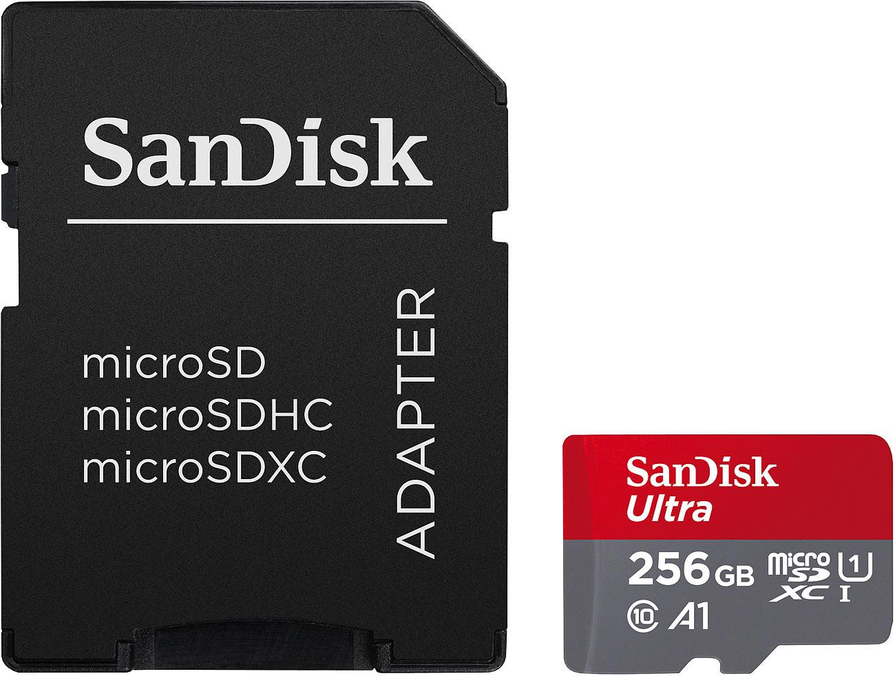 SanDisk  Ultra microSDXC (SDSQUAC-256G-GN6MA), 256 GB, 150 MB/s, U1 / A1 