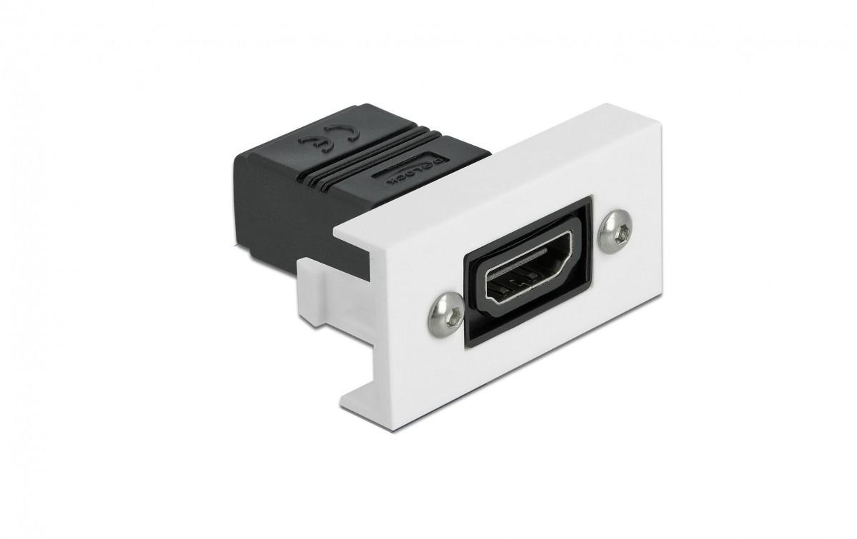 DeLock  Easy 45 HDMI Modul gerade 22.5 x 45 mm HDMI - HDMI 