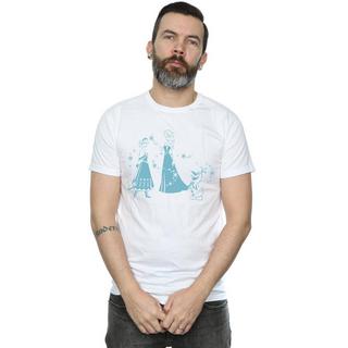 Disney Frozen Elsa Anna et Olaf T-shirt imprimé  