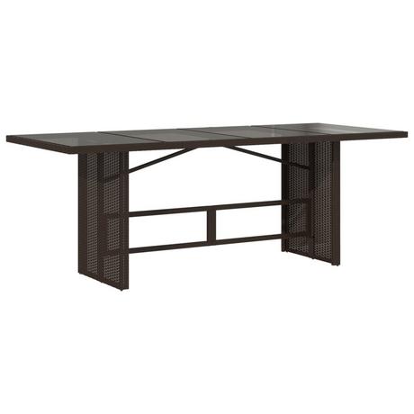 VidaXL Table de jardin rotin synthétique  