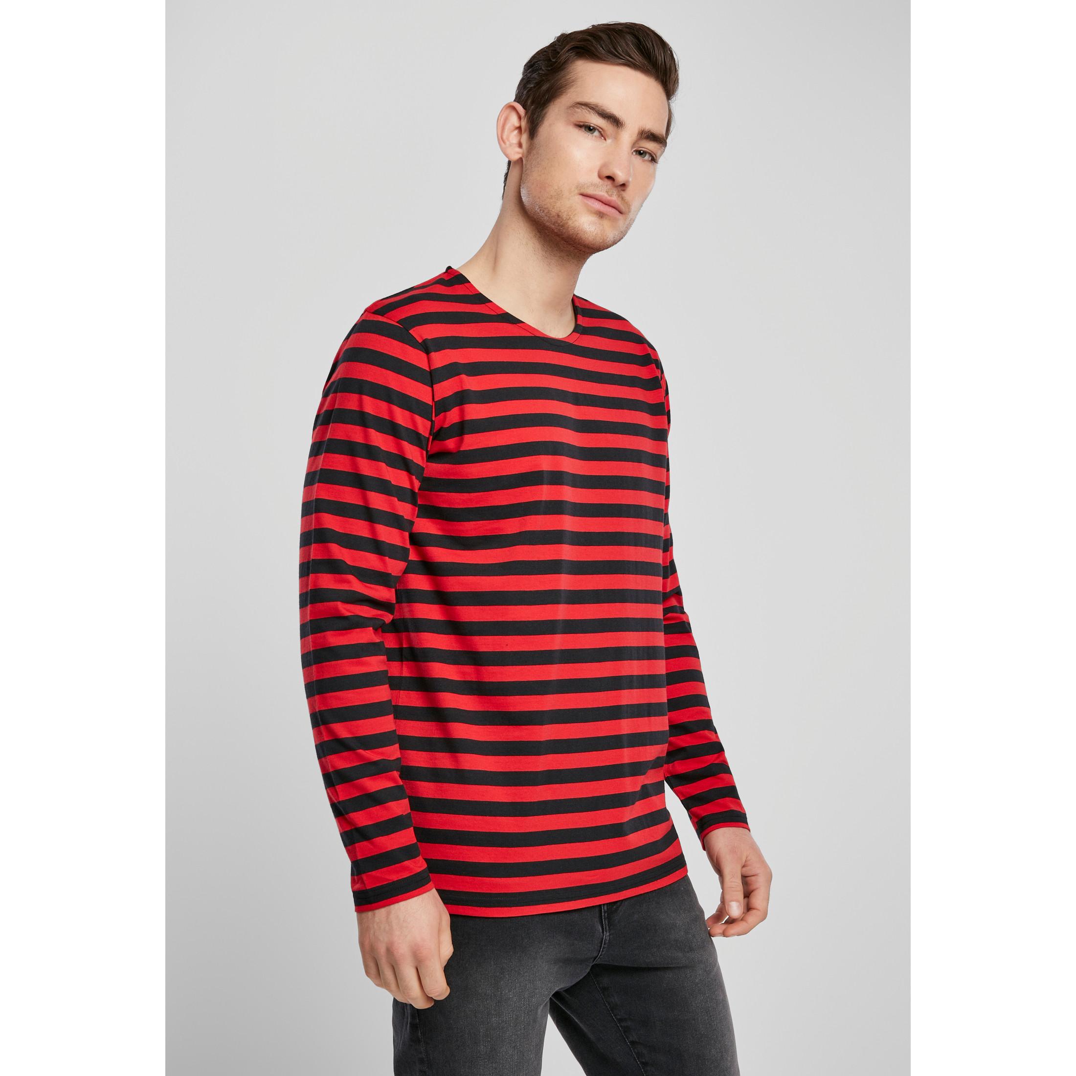 URBAN CLASSICS Regular Stripe Langarmshirt  