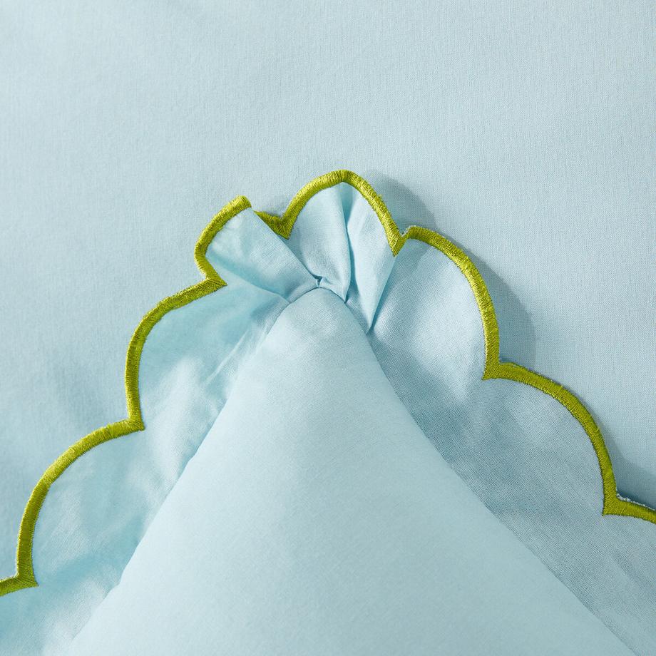 La Redoute Intérieurs Taie d'oreiller unie écailles coton lavé  