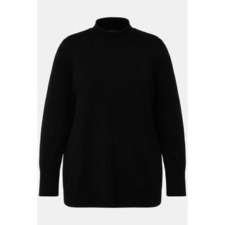 Ulla Popken  Pullover, Stehkragen, Langarm, Rippbündchen 