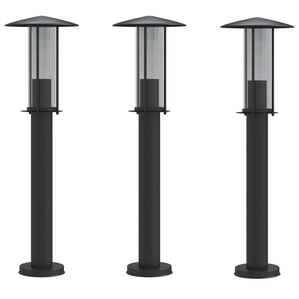 VidaXL Lampadaire d'extérieur acier inoxydable  