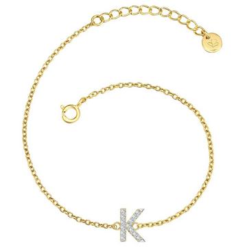 Femme Bracelet en argent Lettre K