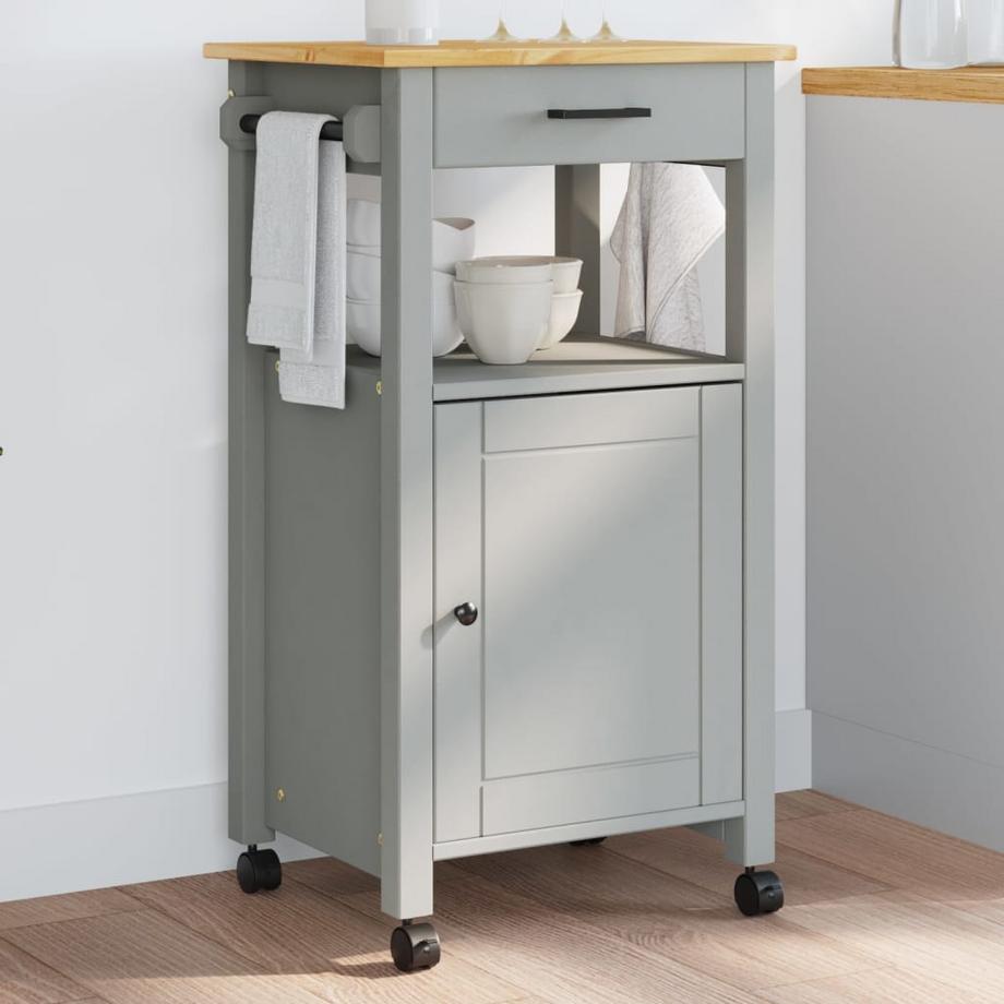 VidaXL carrello da cucina Legno di pino  