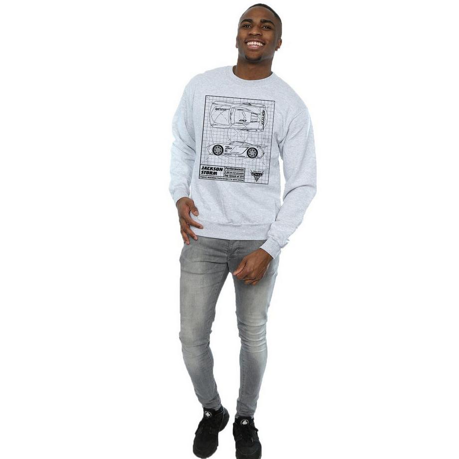 Disney Cars Jackson Storm Blueprint Sweatshirt  