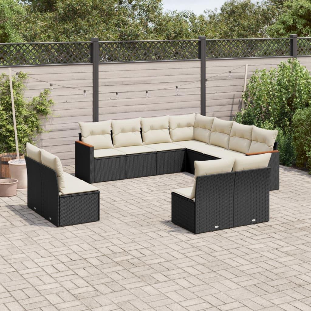 VidaXL set divano da giardino Polirattan  