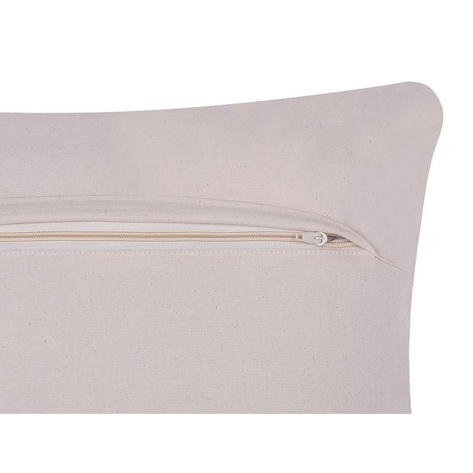 Beliani Coussin en Cuir Boho NELLAD  