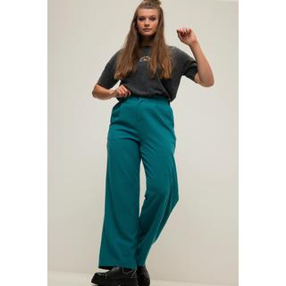 Studio Untold  Hose, HighWaist, Wide Legs, Melange, teilelastischer Bund 