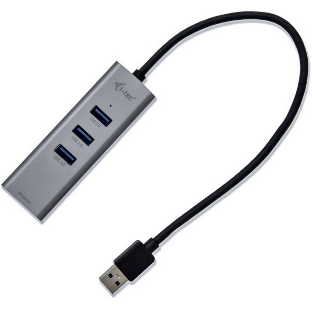 i-tec  USB 3 Metal 3-Port HUB mit Gigabit Ethernet Adapter 