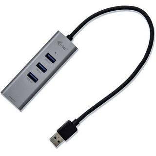 i-tec  USB 3 Metal 3-Port HUB mit Gigabit Ethernet Adapter 