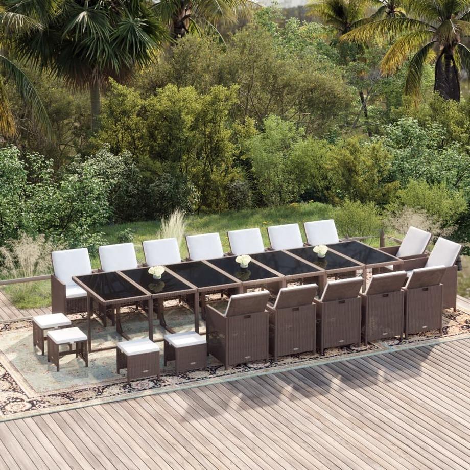 VidaXL set da pranzo da giardino  