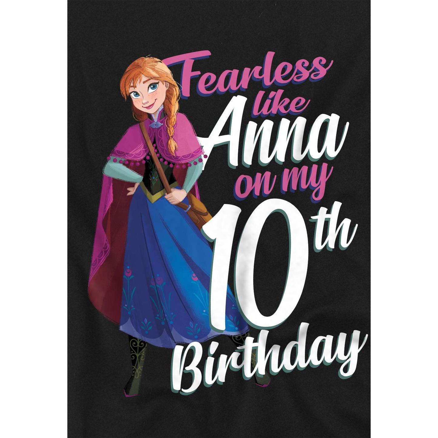 FROZEN  Fearless Like Anna TShirt  10. Geburtstag 