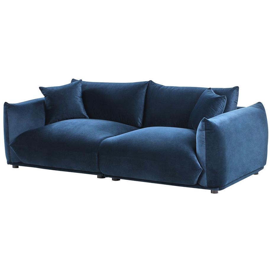 Beliani Canapé 3 places en Velours Glamour LUVOS  