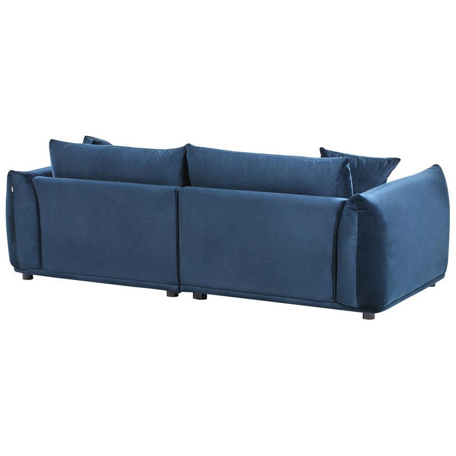 Beliani Canapé 3 places en Velours Glamour LUVOS  