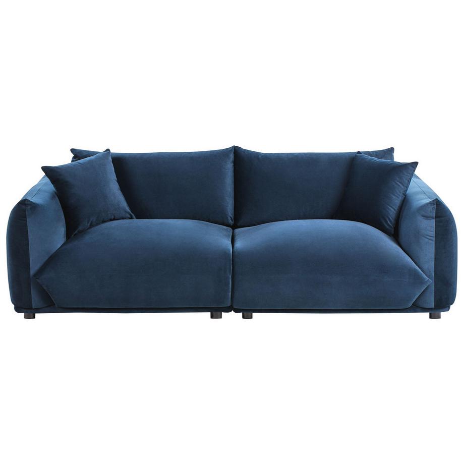 Beliani Canapé 3 places en Velours Glamour LUVOS  