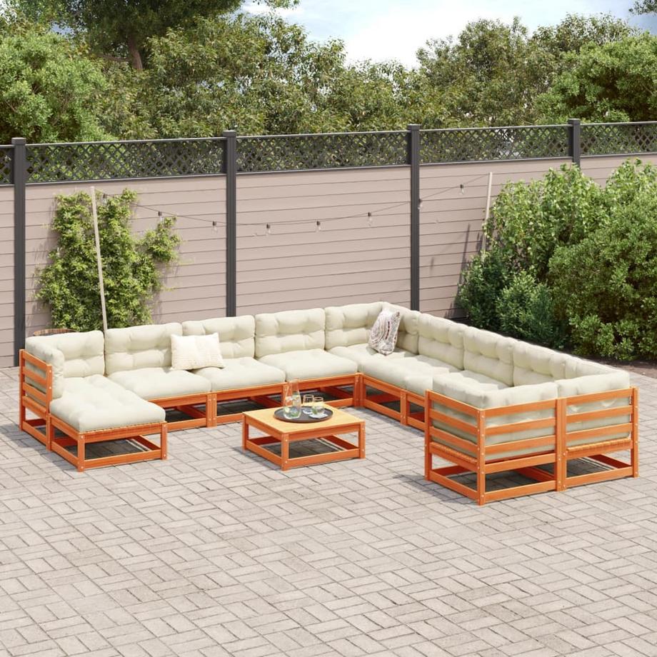 VidaXL Salon de jardin bois de pin  