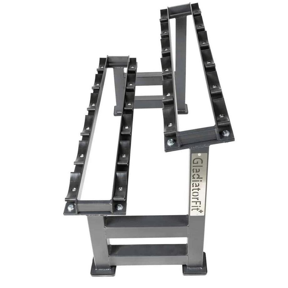 GladiatorFit  Stahlablage für 12 GladiatorFit-Hanteln 