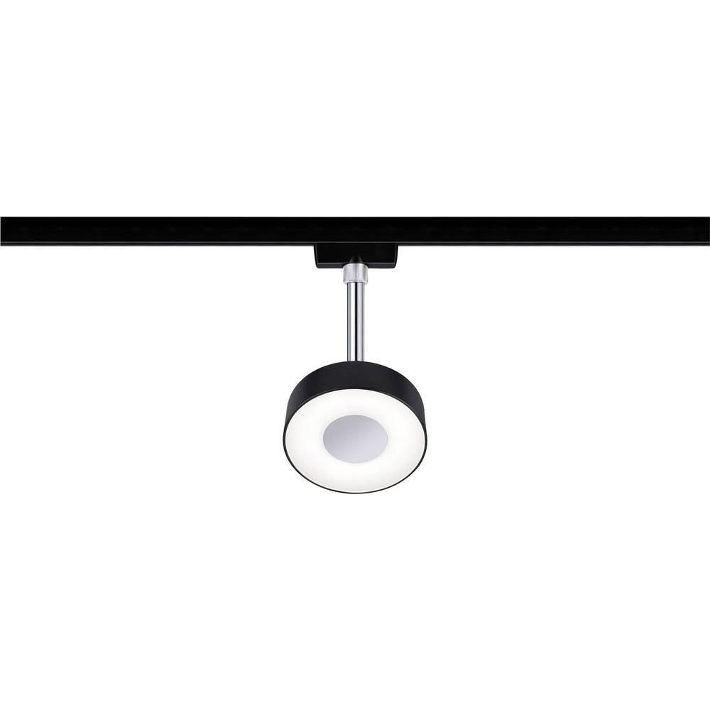 Paulmann Hochvolt-Schienensystem-Leuchte URail LED fest eingebaut 5 W LED Schwarz (matt), Chrom  