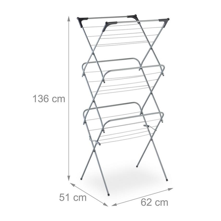 Northix  Klappbarer Wäscheständer 