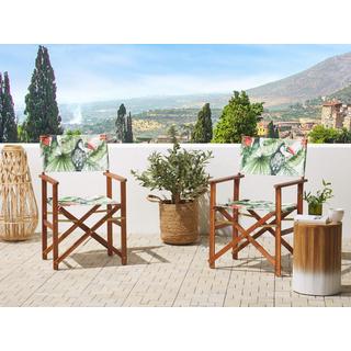 Beliani  Lot de 2 tissus de remplacement pour chaises de jardin en Polyester Moderne CINE 