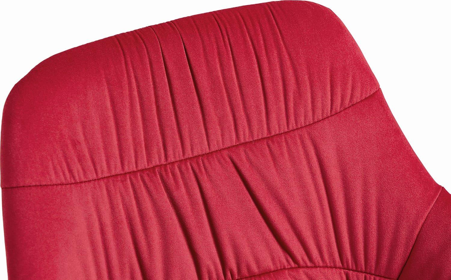 mutoni Fauteuil velours rouge  